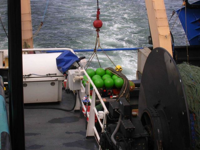 Teacher at Sea on board the NOAA Ship OSCAR DYSON. Picture