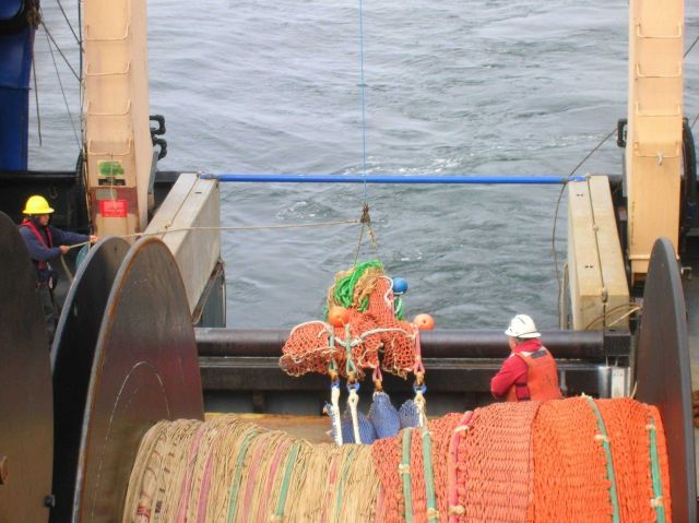 Teacher at Sea on board the NOAA Ship OSCAR DYSON. Picture