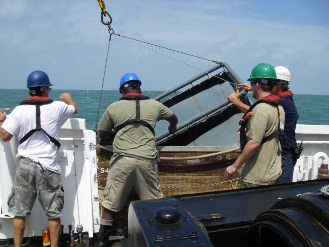Teacher at Sea on board the NOAA Ship OREGON II. Picture