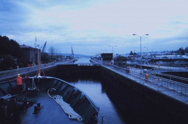 NOAA Ship MILLER FREEMAN passing through the Hiram M Picture