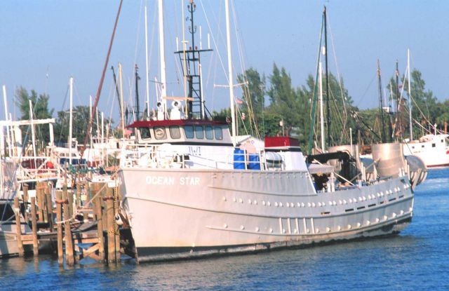 The OCEAN STAR tied up at Fort Myers. Picture