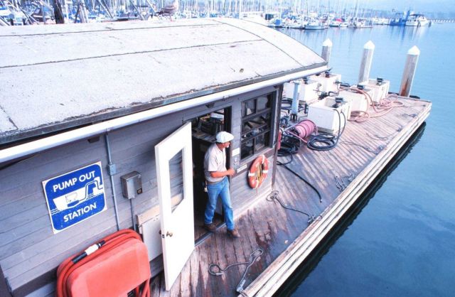Pump out station at the commercial fishing dock Picture