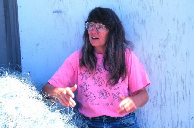 Maine lobster fisherwoman Picture