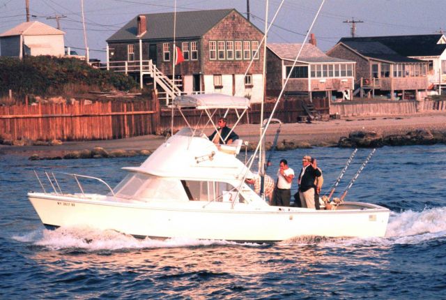 Heading out for a day's fishing during the United States Atlantic Tuna Tournament. Picture