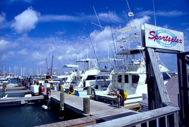 A dock in Port Aransas, Texas, mirror the thousands in the country that berth the massive U.S Picture