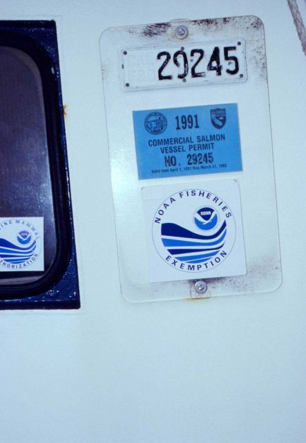 Fishing is a complex business requiring fishermen to obtain and display myriad licenses, permits, and registrations. Picture