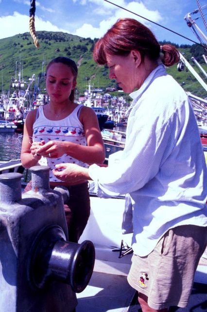 Women have found places as both skilled fishermen and owners in some places such as Kodiak, Alaska. Picture