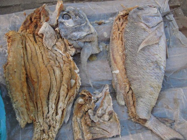 Dried fish in Sao Tomean market Picture