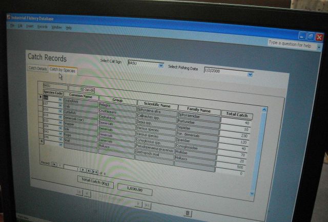 Digitized fishery observer data Picture