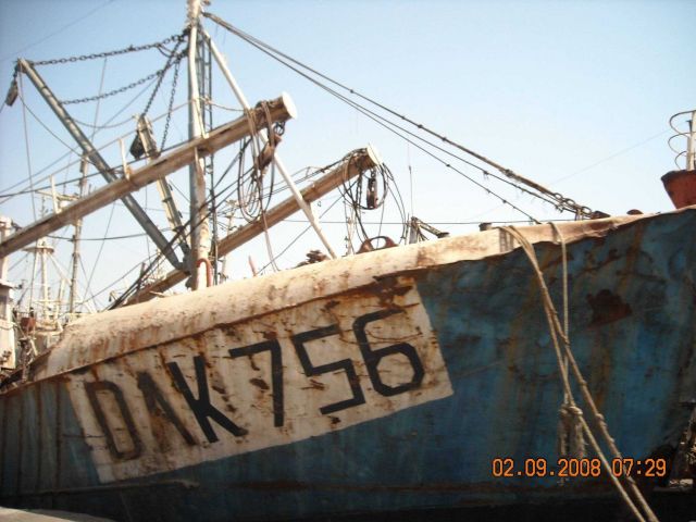 Touring Dakar harbor fisheries vessels observing methods of industrialized fishing in Senegalese waters Picture