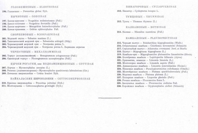 Key to fish identification in Fishery Resources of the USSR (Plates 196-230). Picture