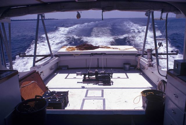 After deck of the NMFS research vessel RACHEL CARSON. Picture