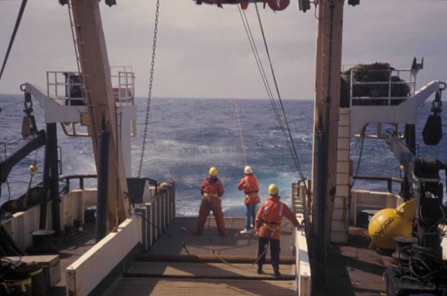 USCG helicopter medical evacuation from NOAA Ship MILLER FREEMAN Picture
