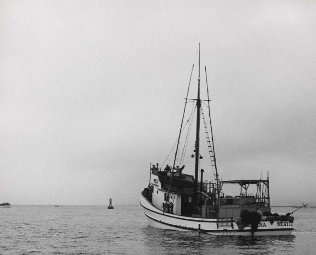 Tuna boat off Oregon coast Picture