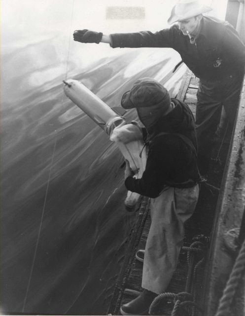 High-speed plankton samplers are used aboard the USBCF vessel MURRE II to determine changes in distribution and abundance of zooplankton Picture