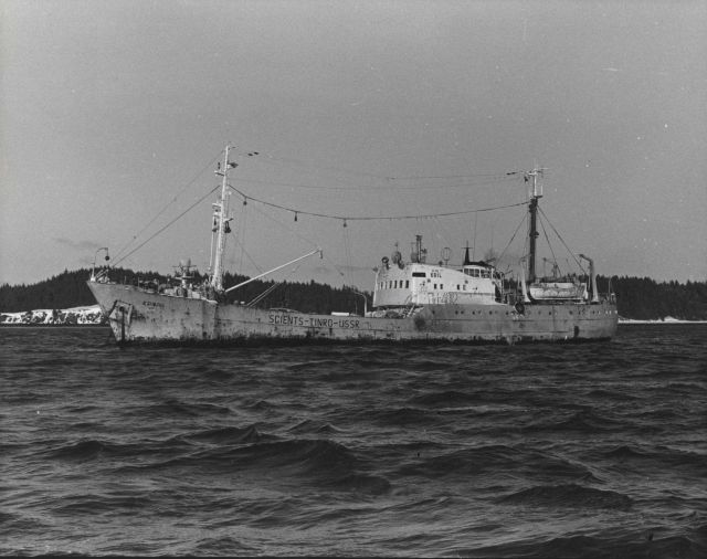 Soviet research vessel KRILL in Chiniak Bay to rendezvous with NMFS and State of Alaska fisheries scientists Picture