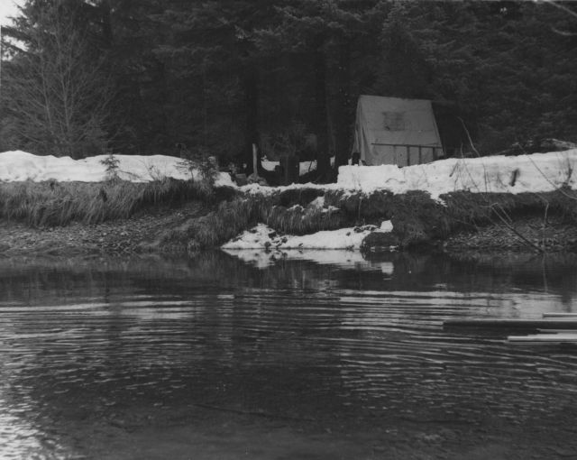 Camp at Katlian Bay salmon station Picture