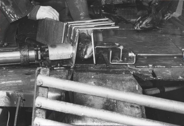 Killing salmon with pressure hammer Picture