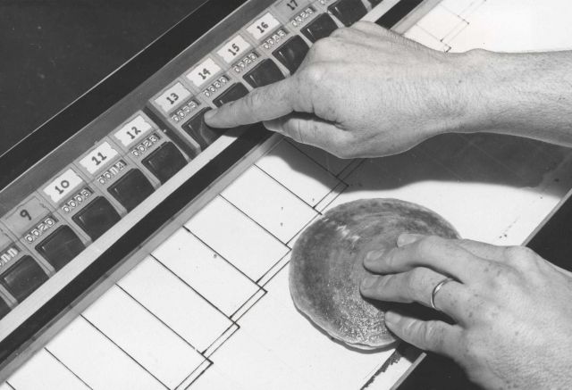 Routine collections of biostastical data include length measurements of several species of fin fish and shell fish Picture