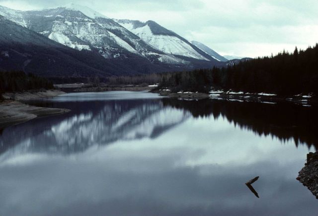 Chester Morse Reservoir, part of Seattle's water supply, formed by damming the Cedar River Picture