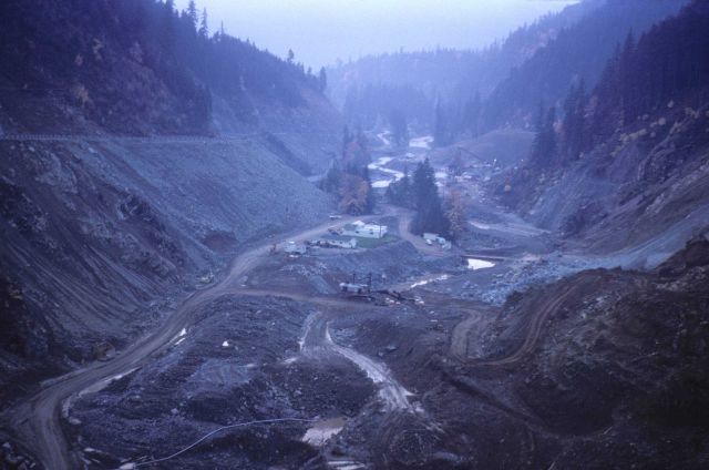 Blue River damsite on a tributary of the McKenzie River Picture