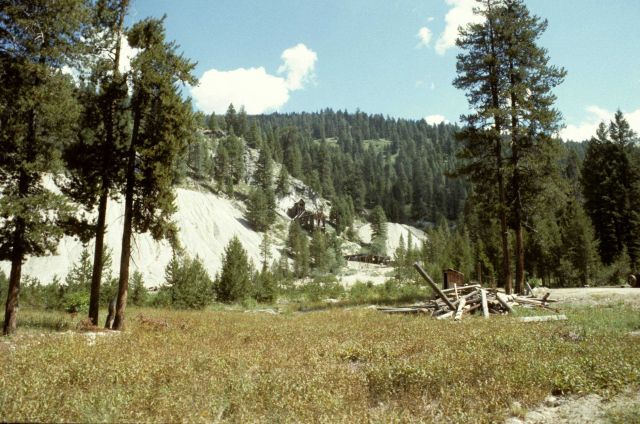Gold mine tailings which coul eventually wash into the local watershed Picture