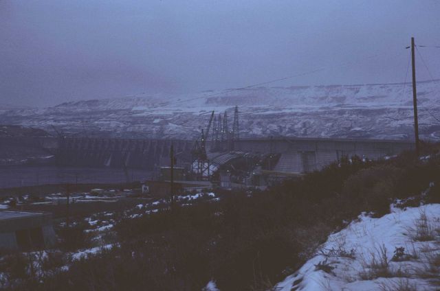 A view of Chief Joseph Dam on a miserable day. Picture