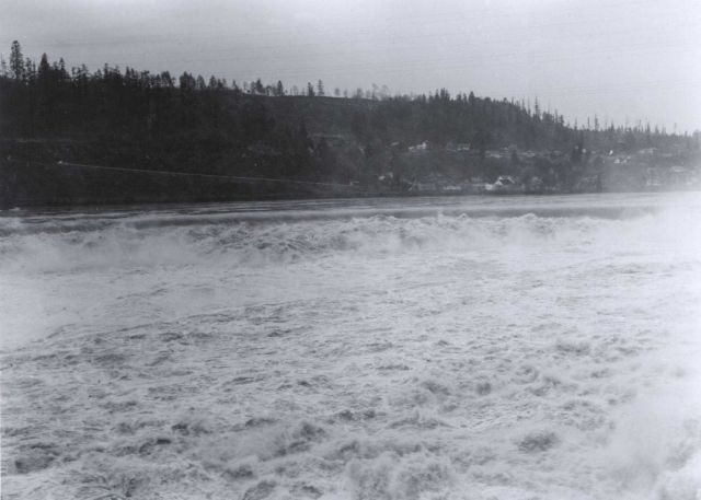 Willamette River during flood stage Picture