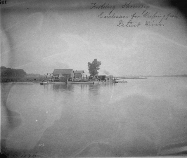 Fishing showing enclosure for keeping fish Picture