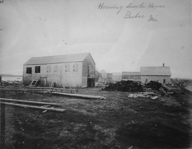 Herring smoke house, Lubec, ME. Picture
