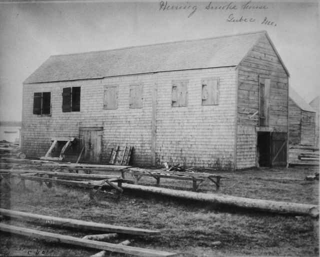 Herring smoke house, Lubec, ME. Picture