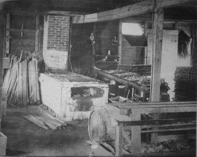 Frying sardines, Eastport, ME. Picture