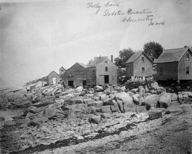 Folly Cove, lobster quarters, Gloucester, MA. Picture