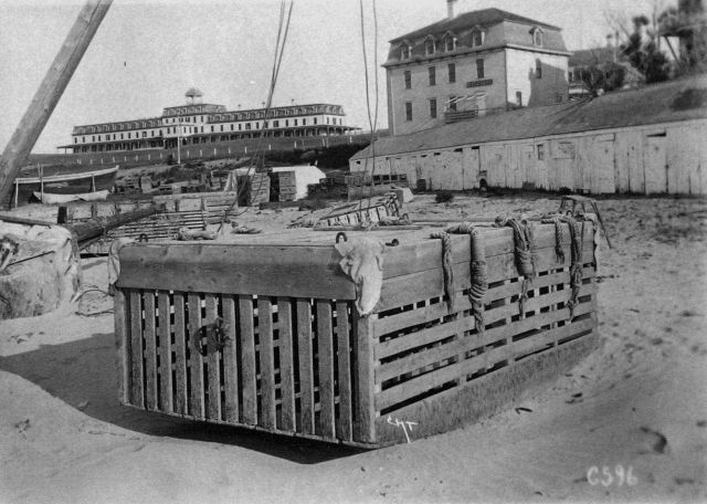 Lobster car, Block Island, 1899. Picture
