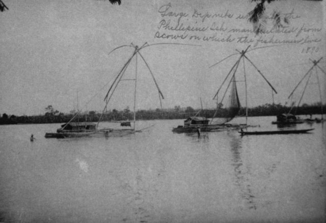 Large dipnets used in the Philippine Islands Picture