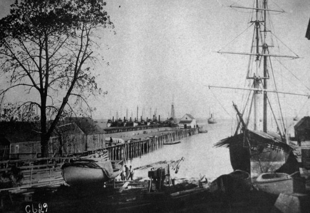 Waterfront scene. Picture