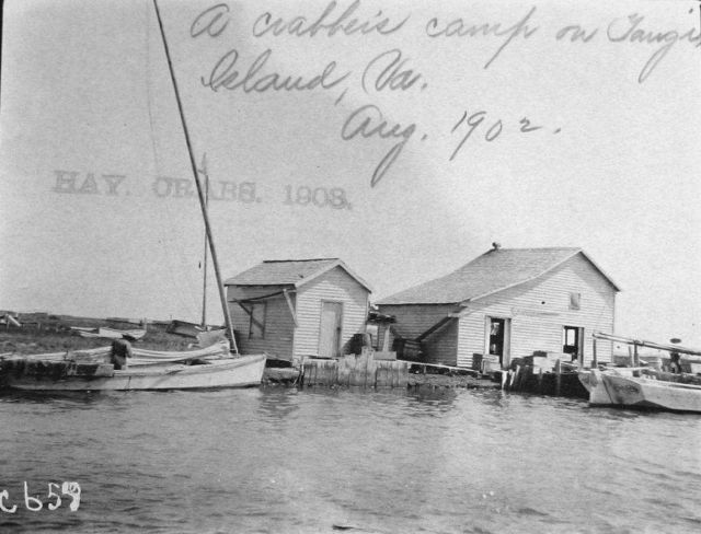 A crabber's camp on Tangier Island, VA, Aug Picture
