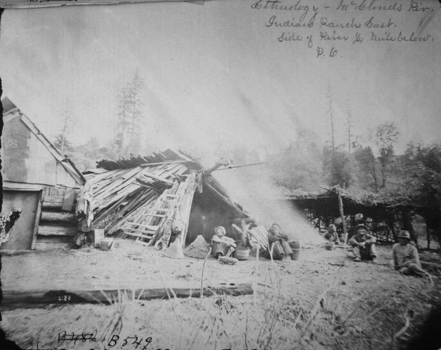 Ethnology, McCloud River, CA, indian ranch east side of river 1/4 mile below. Picture