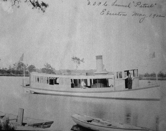 USFC Petrel, launch, Edenton, May 1902. Picture