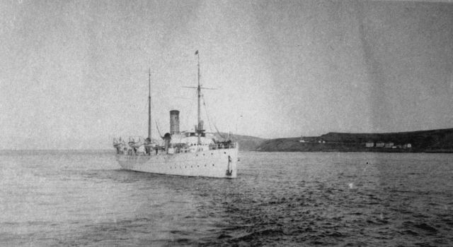 US Revenue Cutter Tahoma at Unalaska before being wrecked. Picture