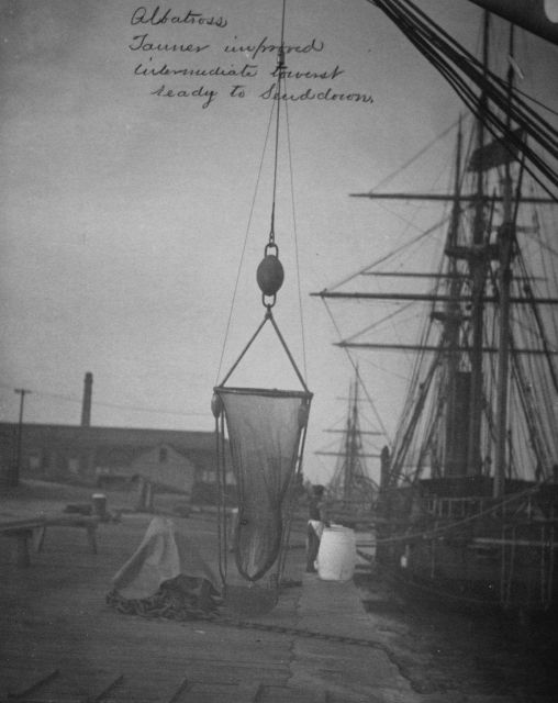 Albatross, Tanner improved intermediate tow rest ready to send down. Picture