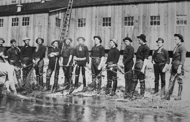 Fishermen, Karluk, 1889. Picture