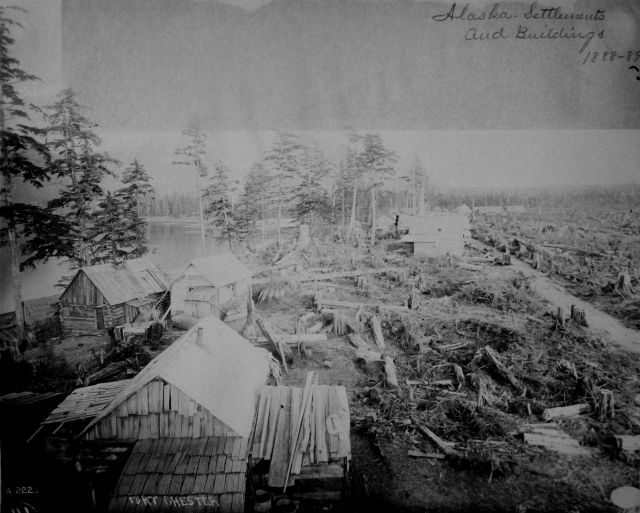 Port Chester, AK, settlements and buildings. Picture