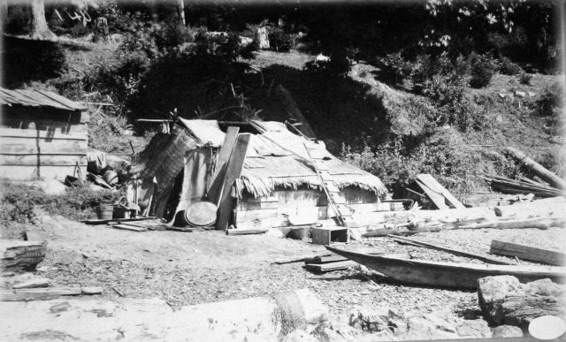 Indian hut, Departure Bay, B.C. Picture