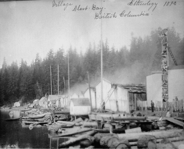 Village, Alert Bay, BC, ethnology, 1892. Picture