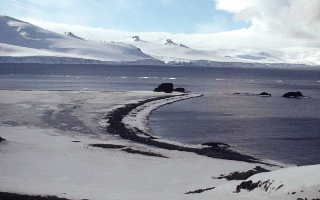The north shore of King George Island in 1976. Picture