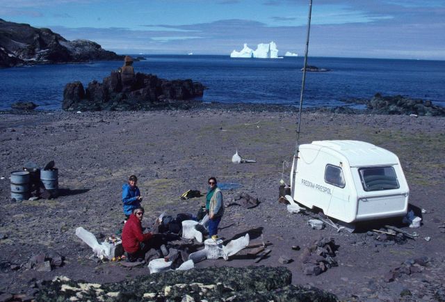 A makeshift field camp at King George Island. Picture