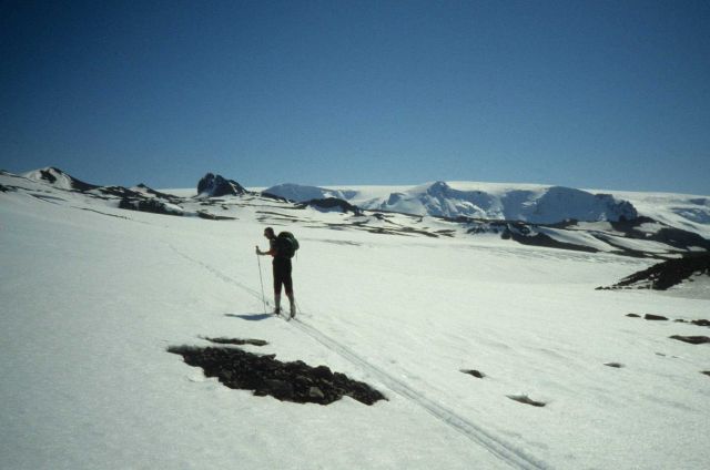 The most efficient mode of travel between base camps in Antarctica. Picture