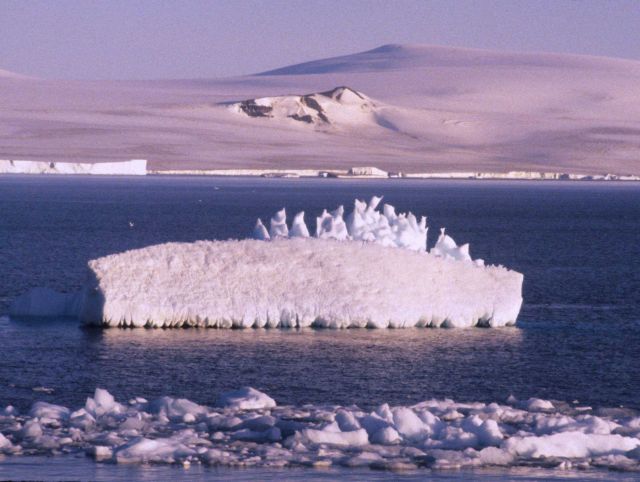 A beautiful crystalline ice formation. Picture