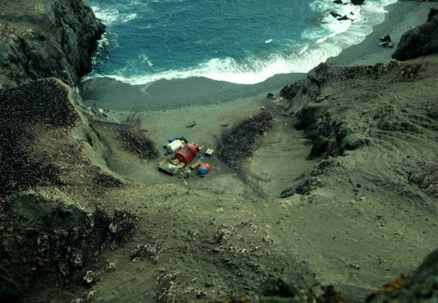 The field camp at Seal Island. Picture